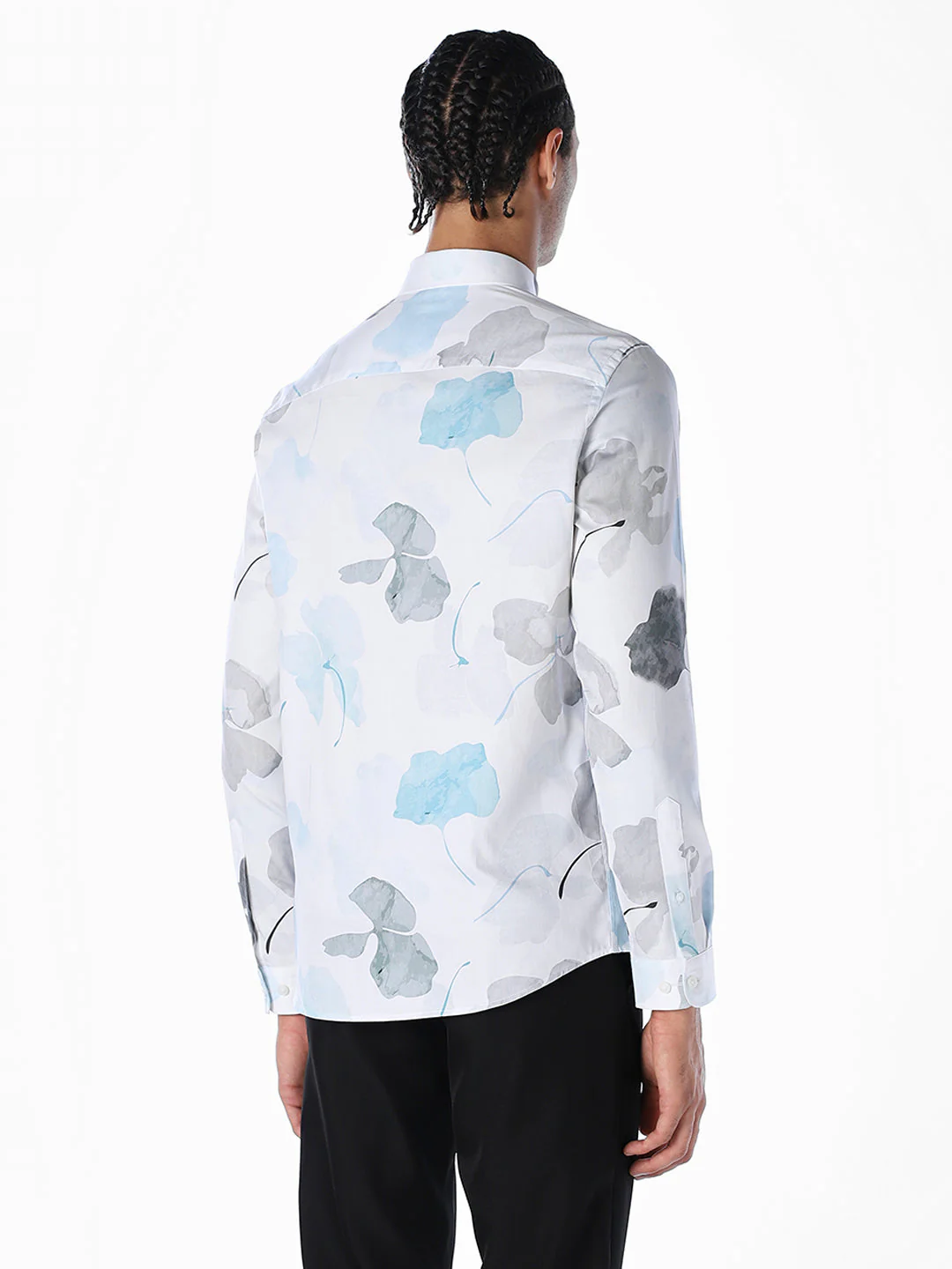 Floral Cotton Slim Fit Shirt - Image 4