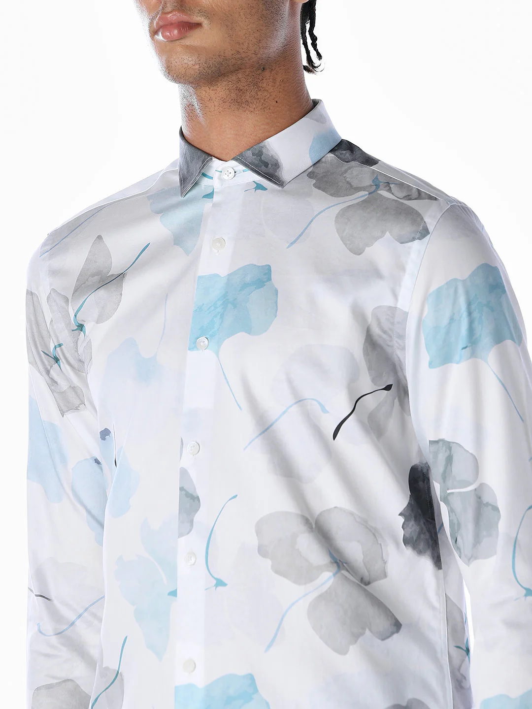 Floral Cotton Slim Fit Shirt - Image 5