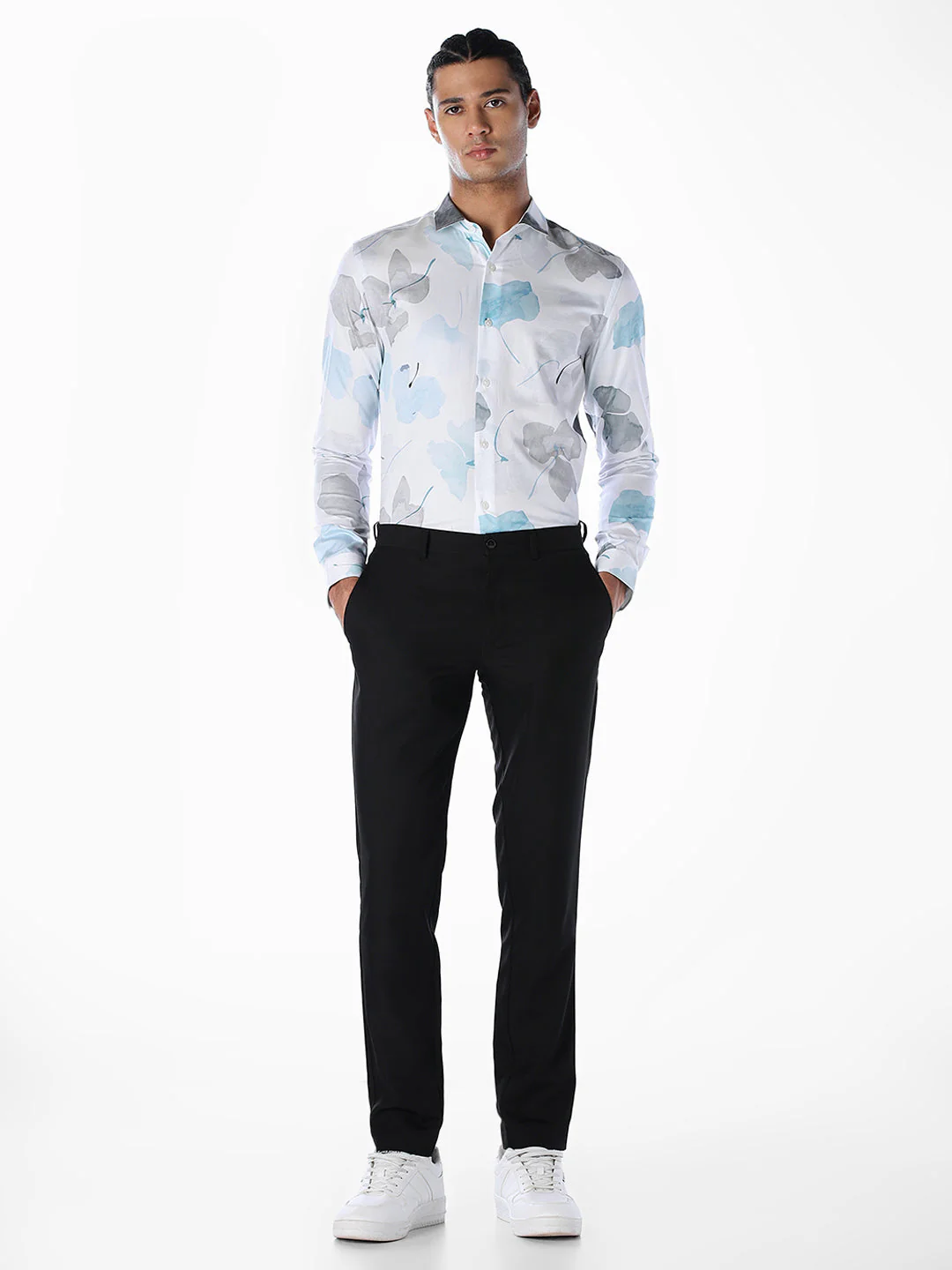 Floral Cotton Slim Fit Shirt - Image 6