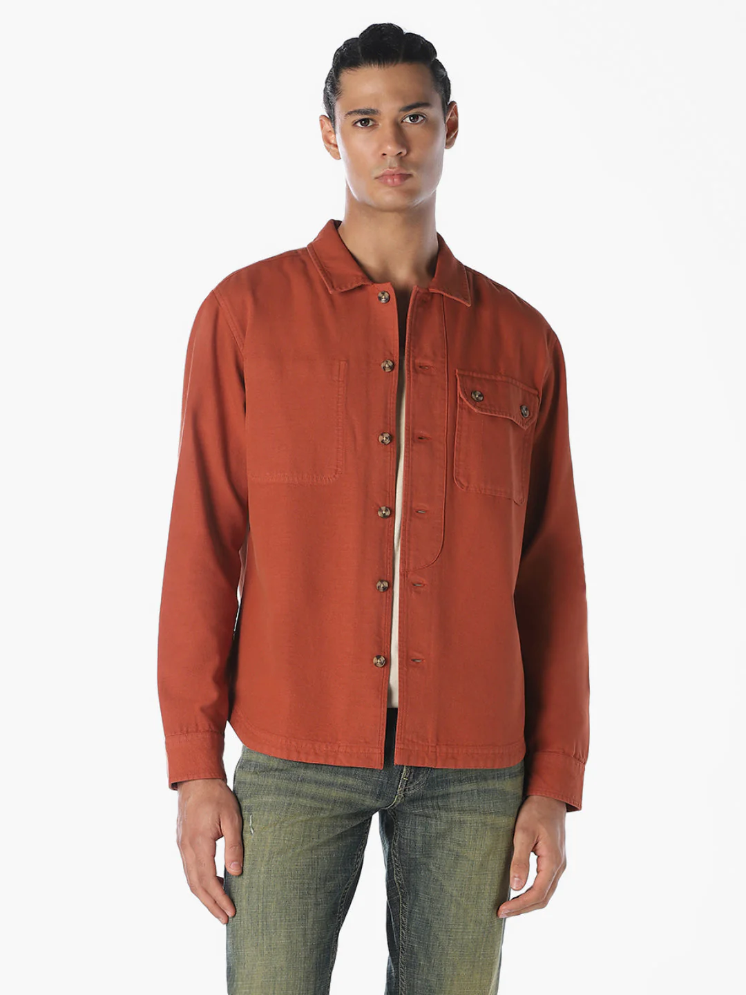 Cotton Overdyed Overshirt - Image 2