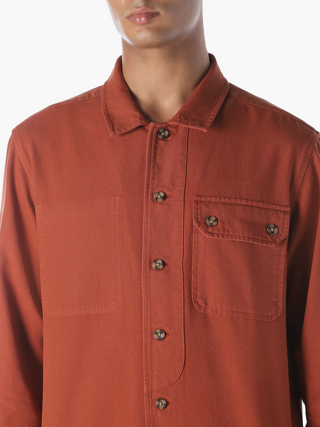 Cotton Overdyed Overshirt - Image 5