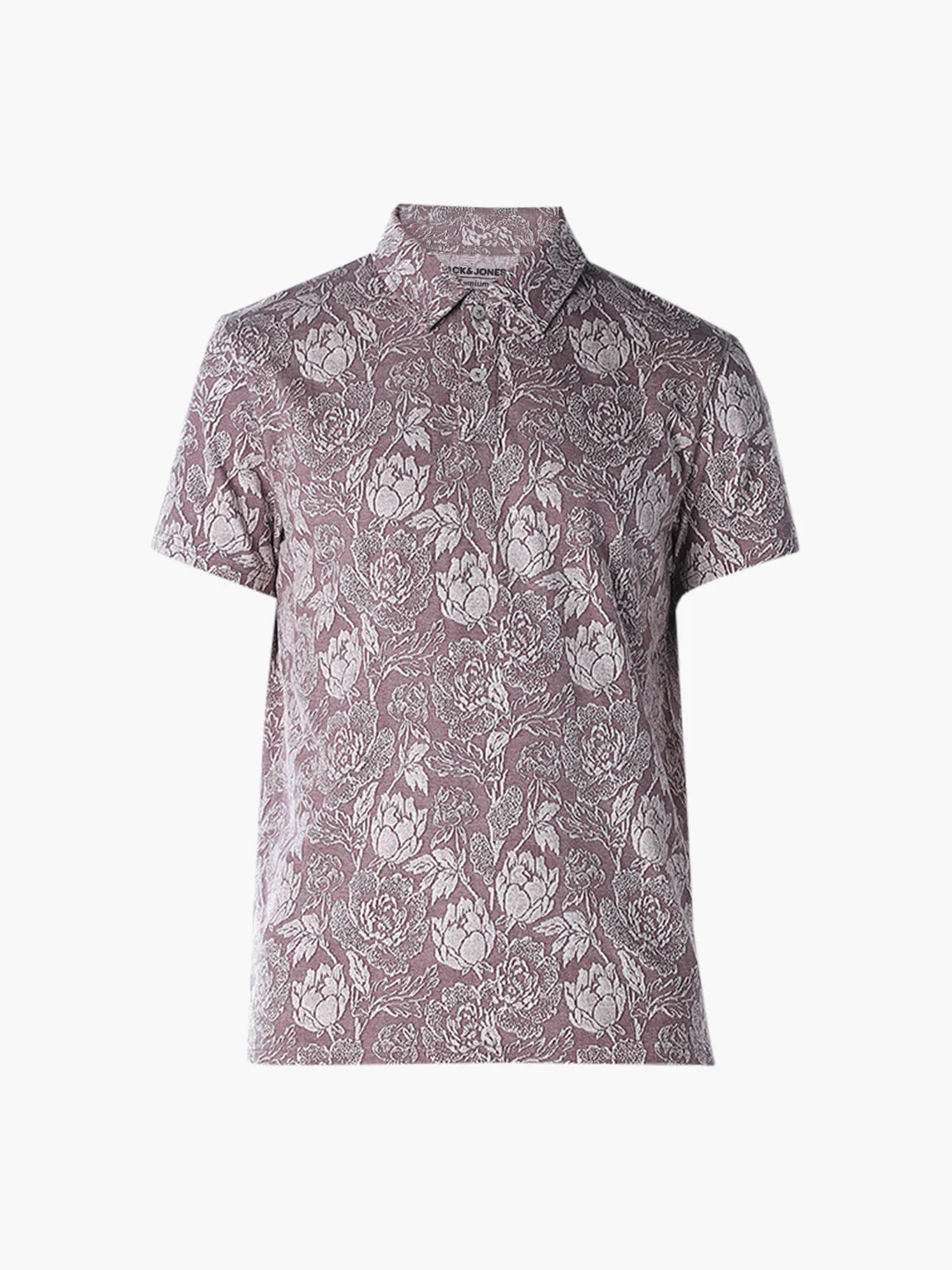 Cut & Sew Printed Cotton Polo - Image 7