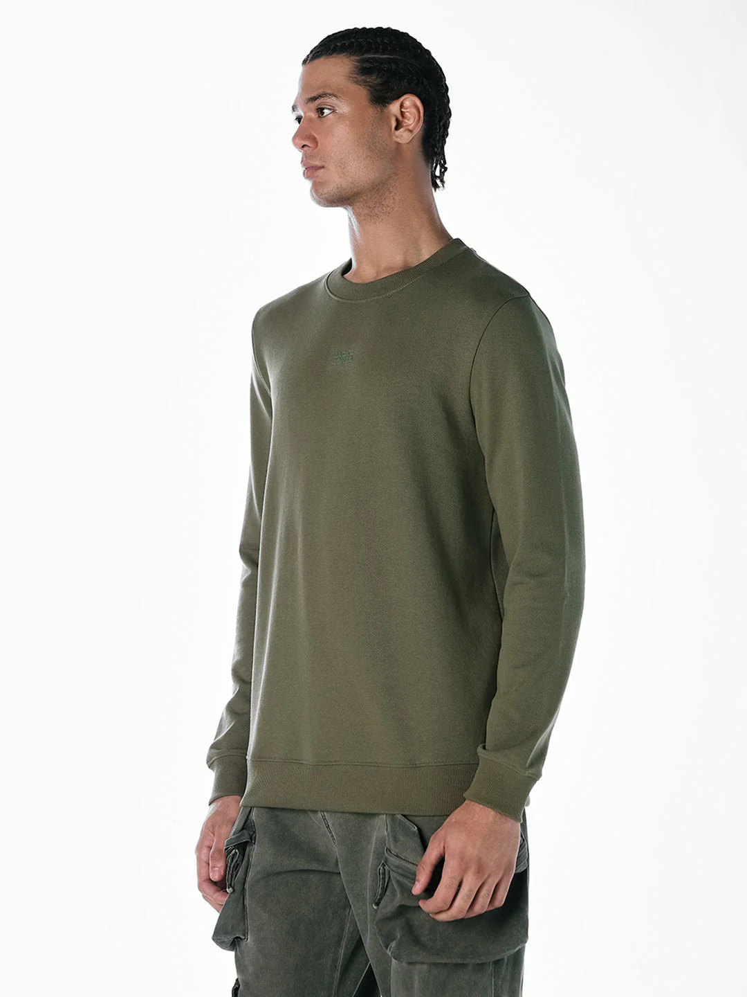 Green Crew Neck Sweatshirt - Image 3