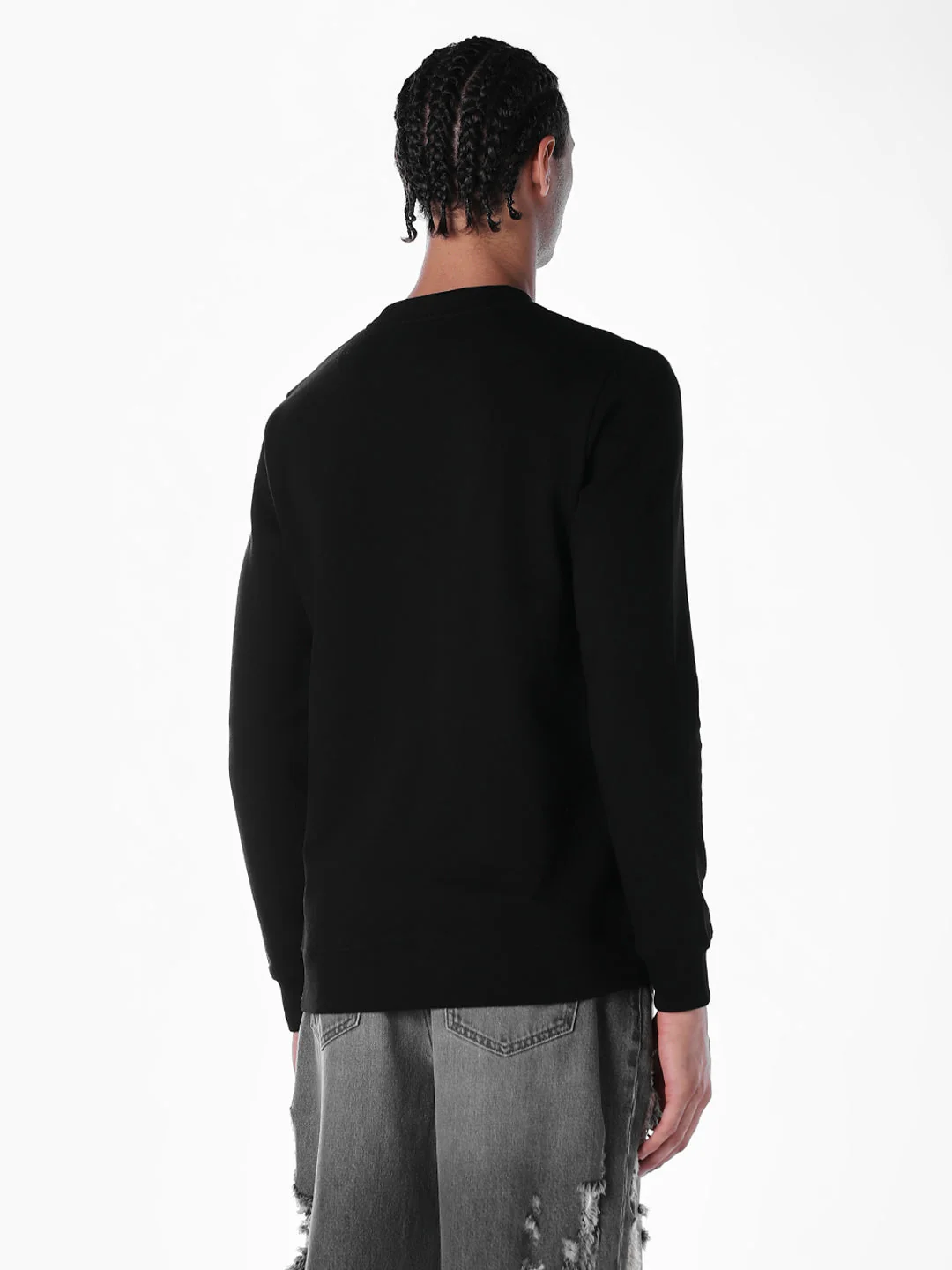 Black Crew Neck Sweatshirt - Image 4
