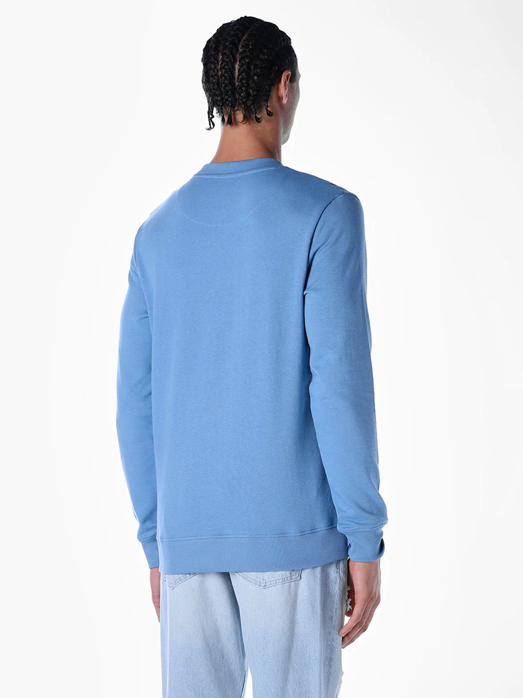 Blue Crew Neck Sweatshirt - Image 4