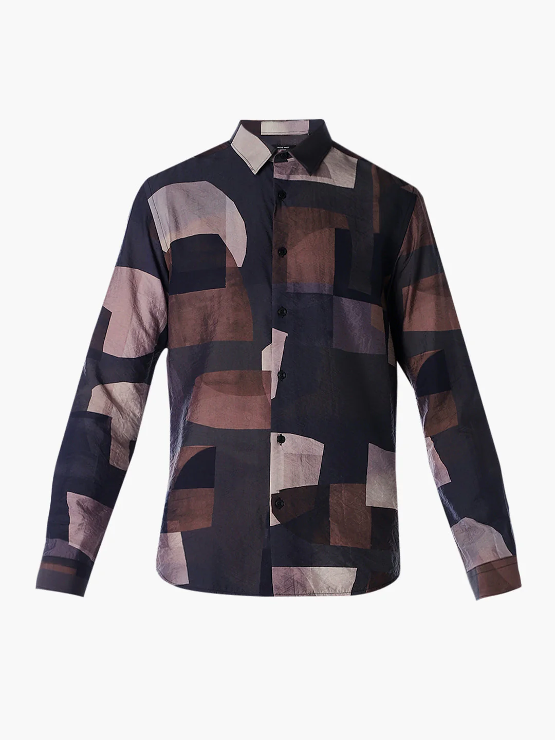 Nylon Blend Printed Slim Fit Shirt - Image 7