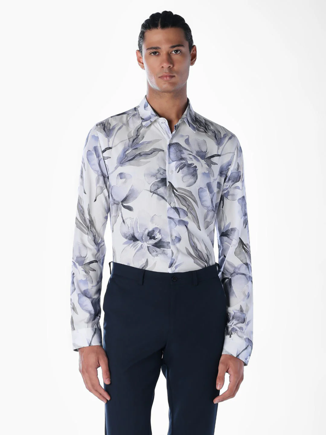 Viscose Printed Slim Fit Shirt - Image 2