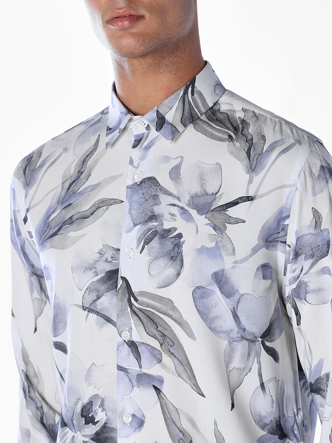 Viscose Printed Slim Fit Shirt - Image 5