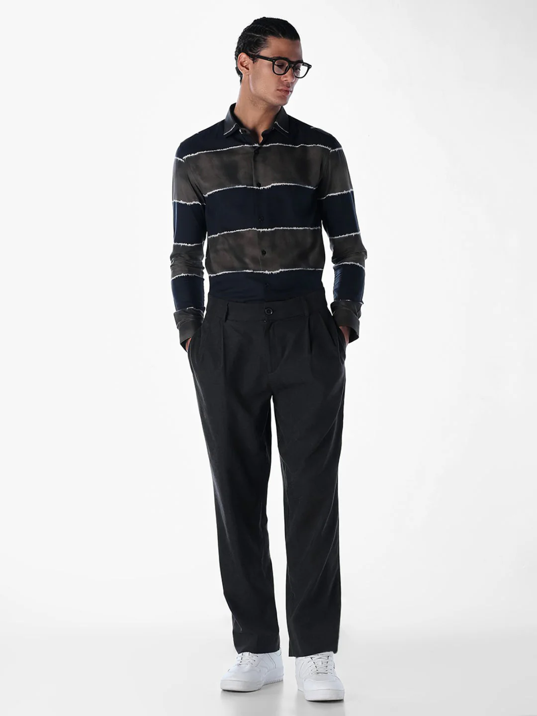 Printed Slim Fit Full Sleeves Shirt - Image 6