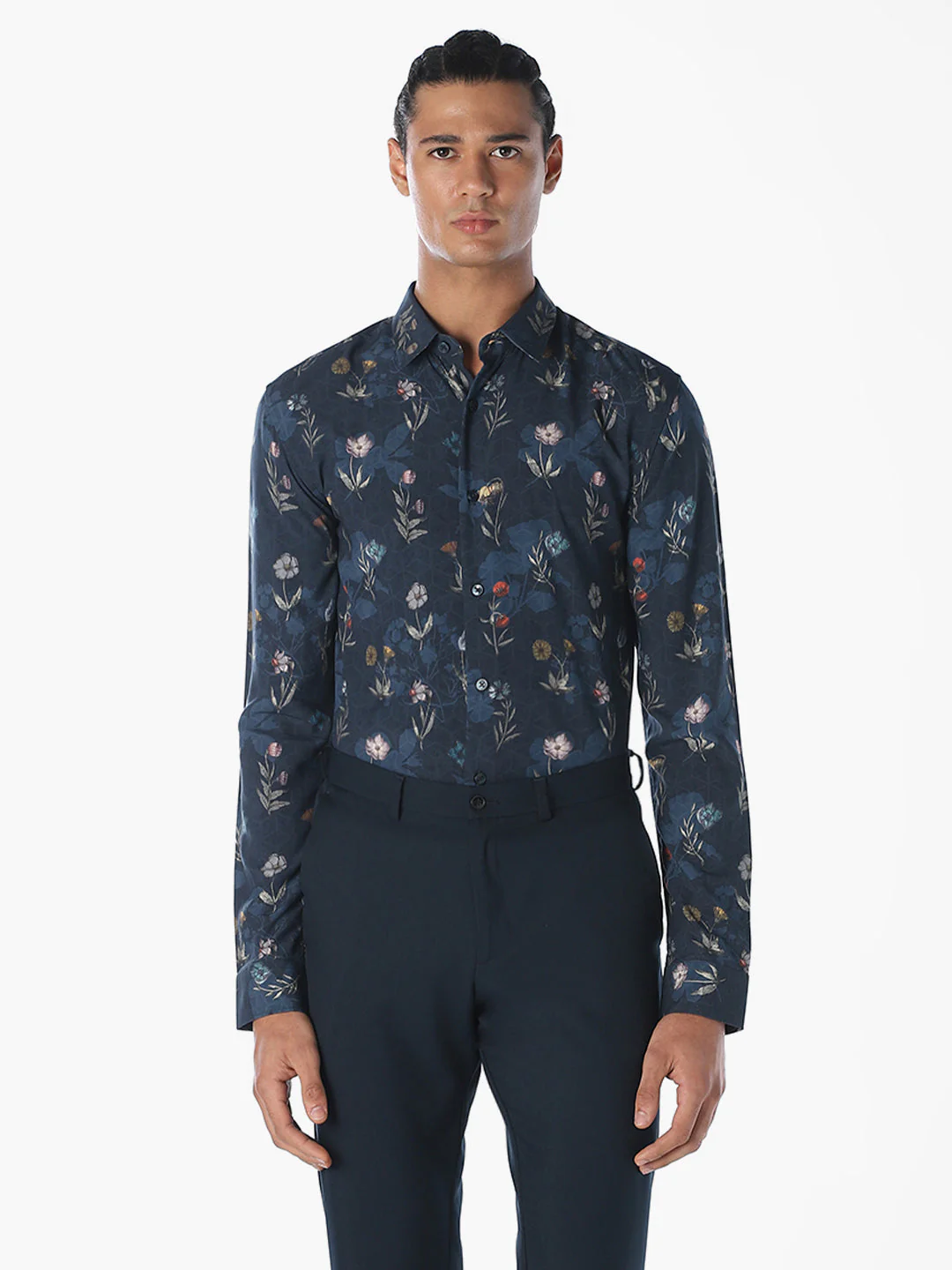 Printed Viscose Slim Fit Shirt - Image 2