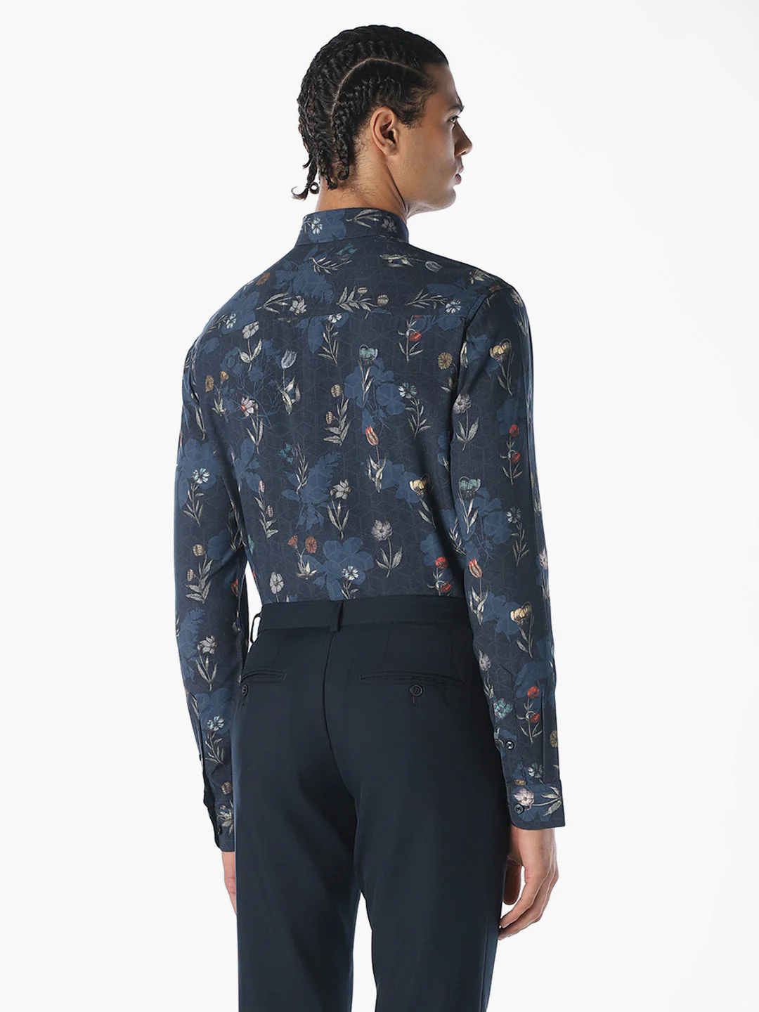 Printed Viscose Slim Fit Shirt - Image 4