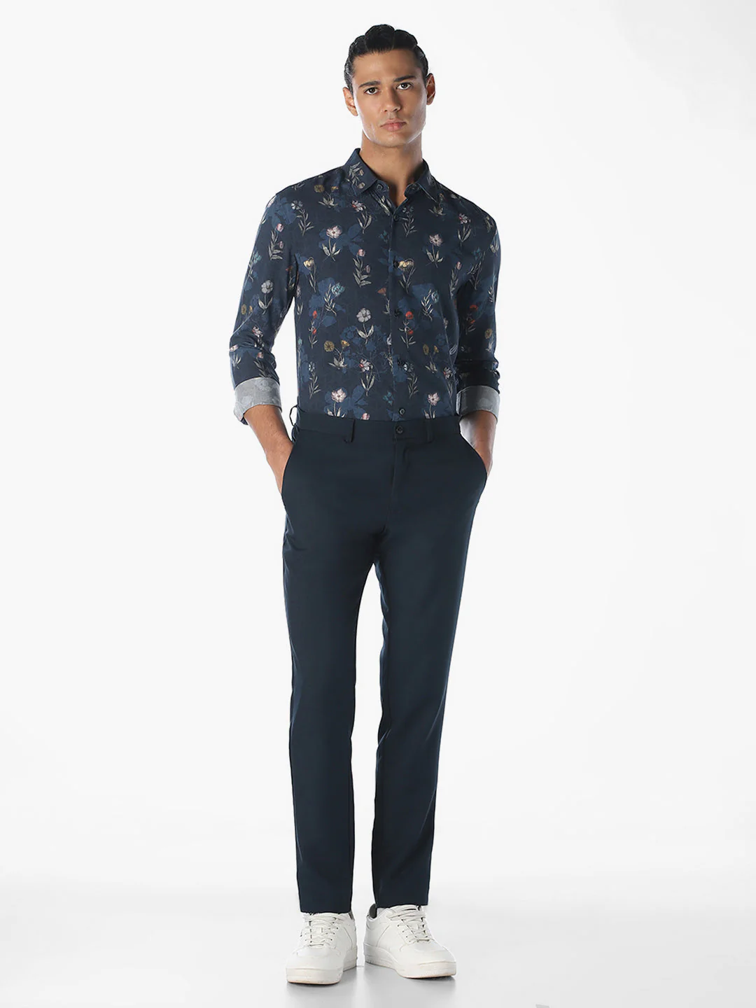 Printed Viscose Slim Fit Shirt - Image 6