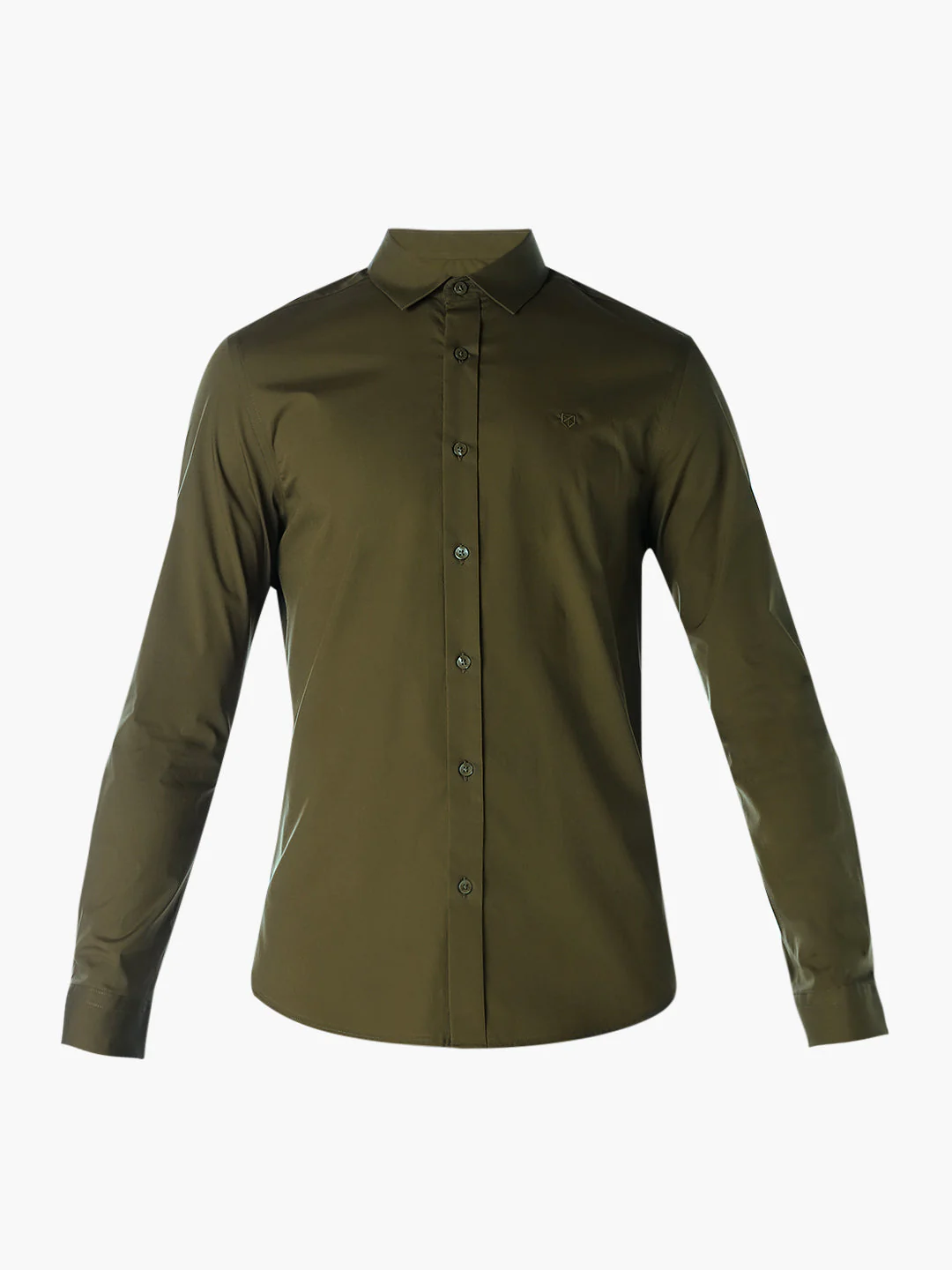 Cotton-Stretch Slim Fit Shirt - Image 7