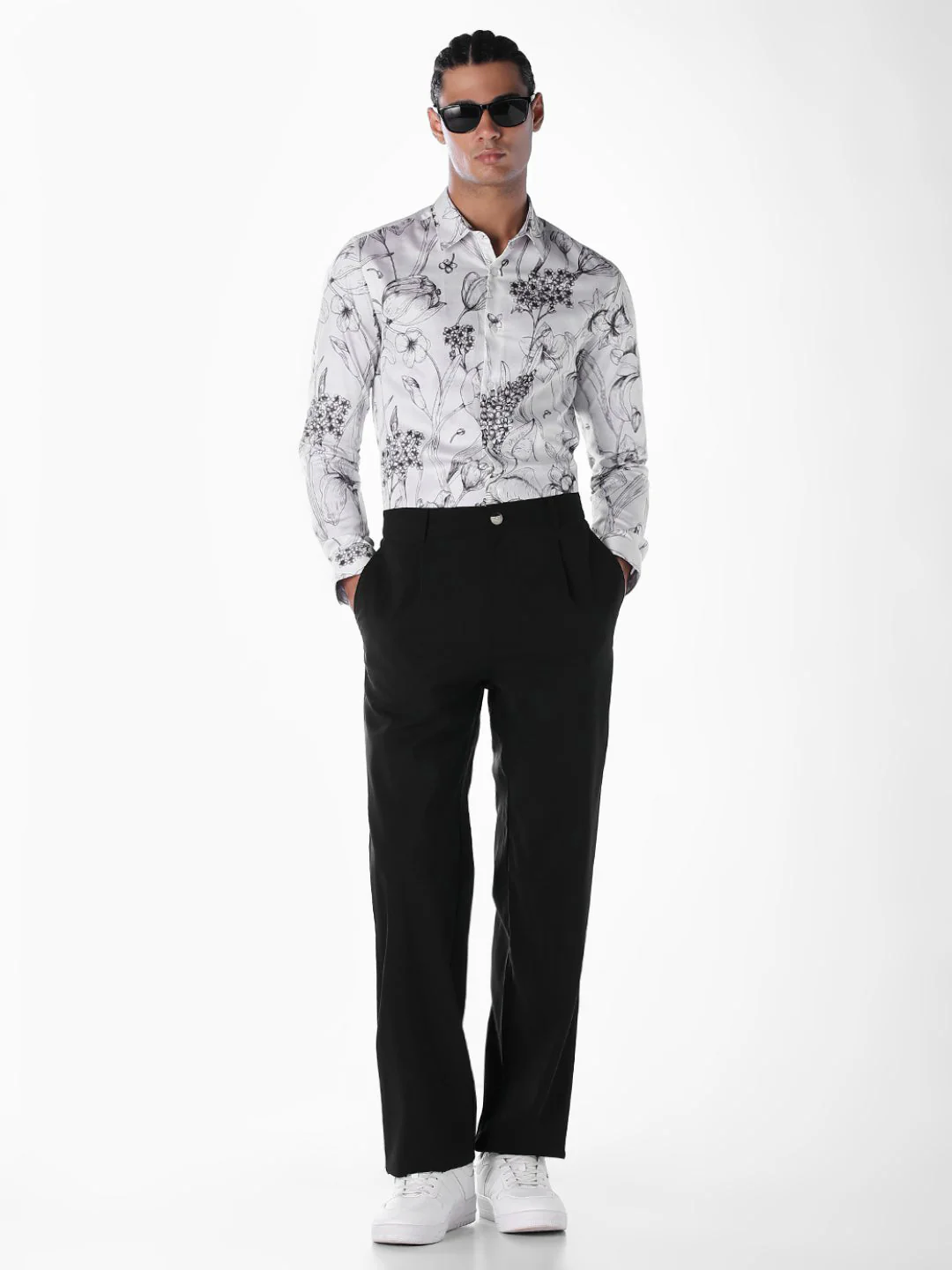 Cotton Printed Slim Fit Shirt - Image 6