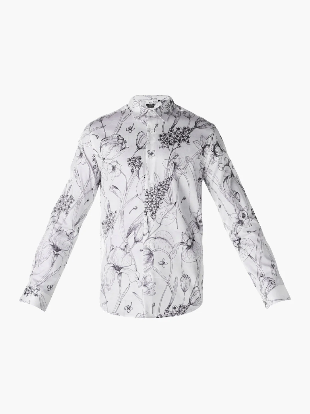Cotton Printed Slim Fit Shirt - Image 7