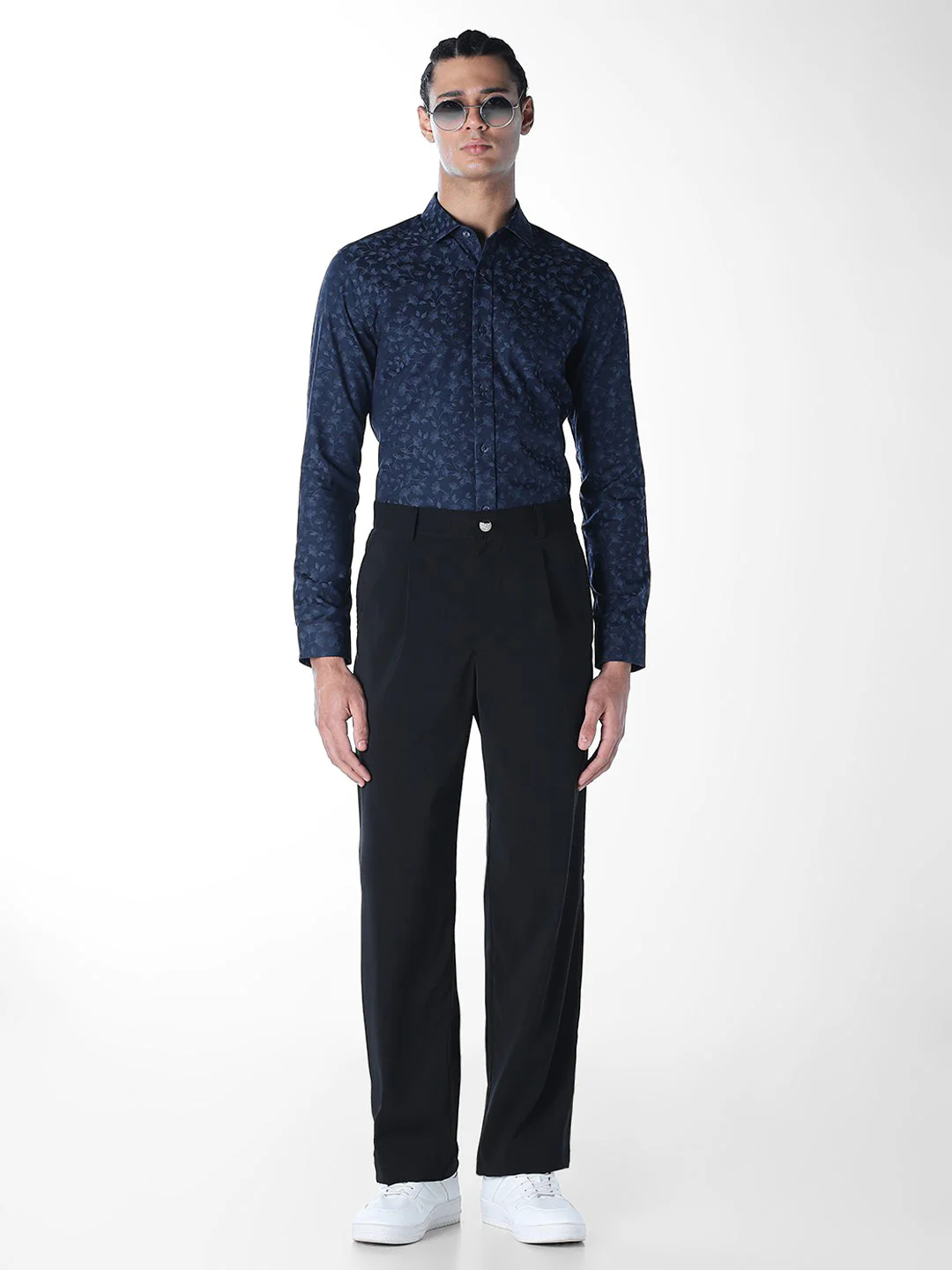 Jacquard Floral Cotton Shirt - Image 6
