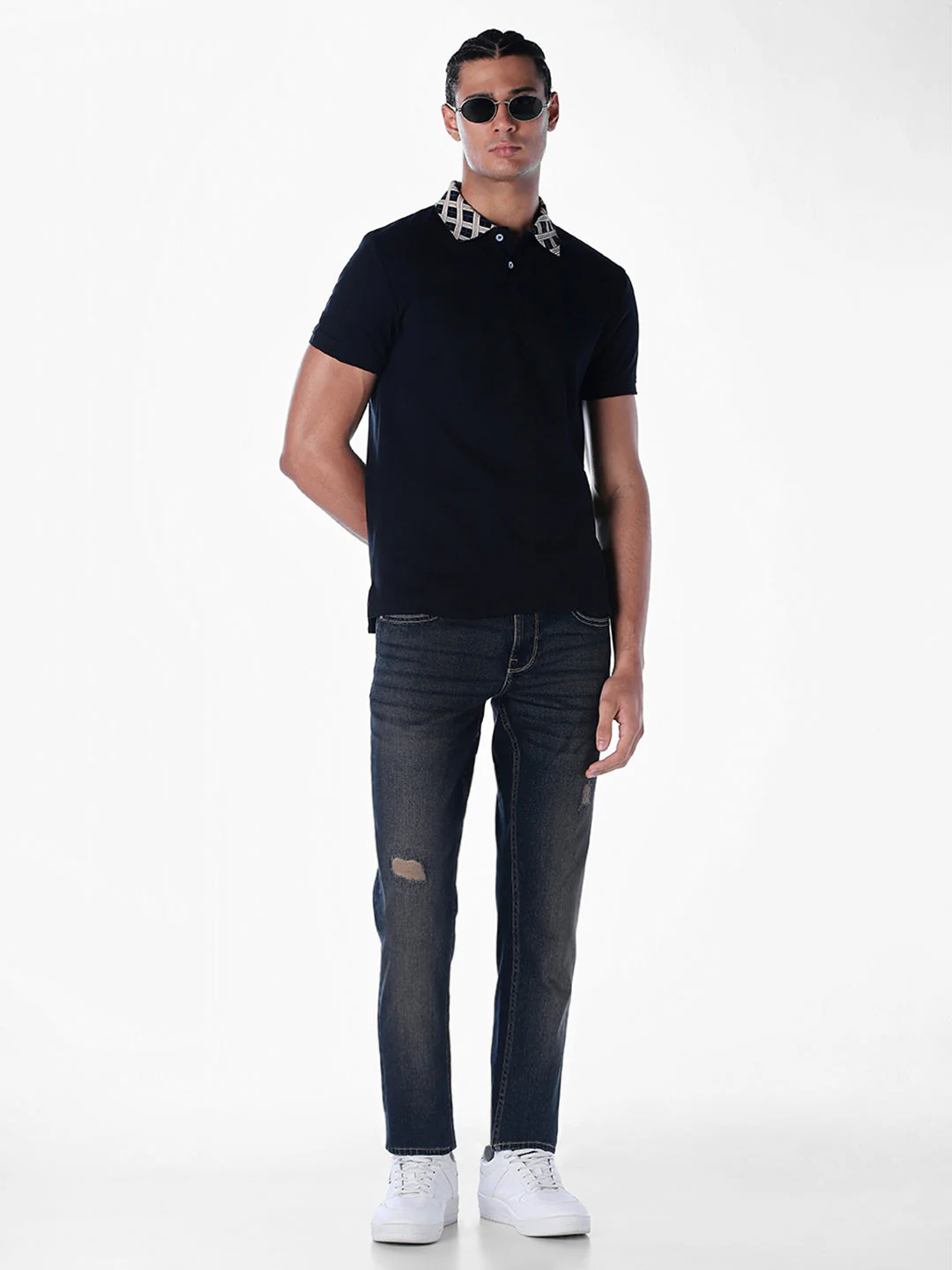 Jacquard Printed Collar Polo - Image 6