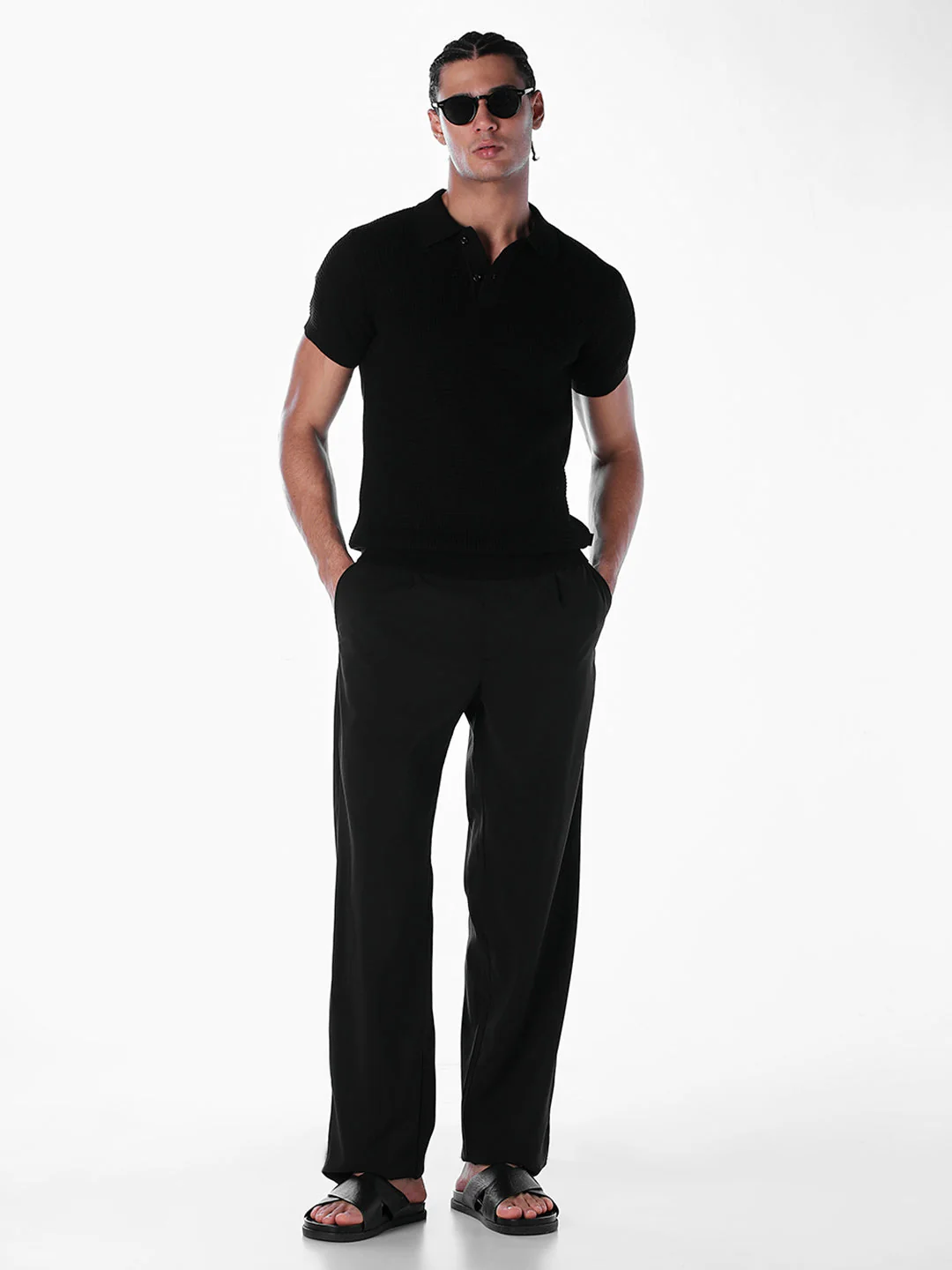 Jacquard Cotton Knit Polo - Image 6