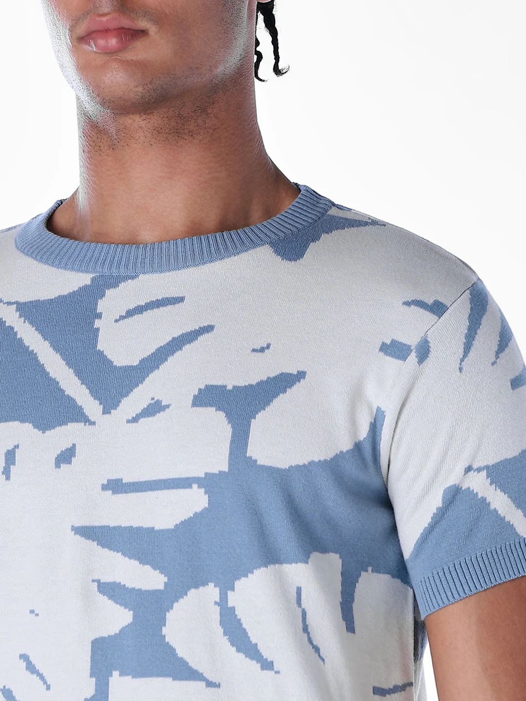 Jacquard Printed Cotton Pullover - Image 5
