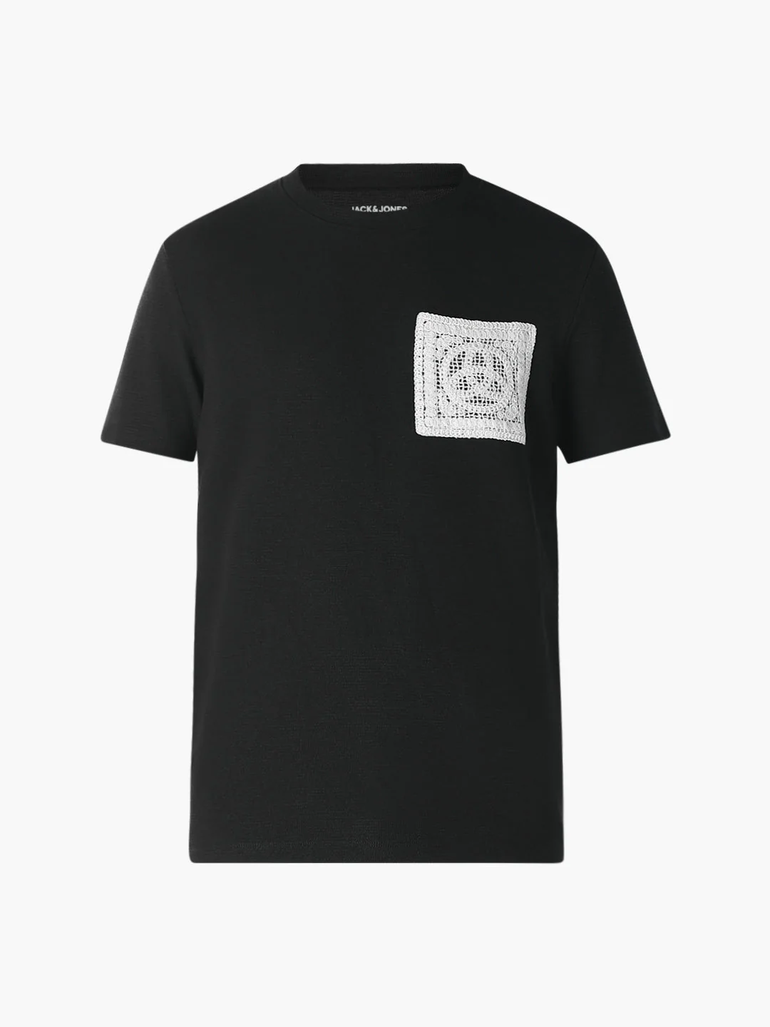 Crochet Pocket Crew Neck T-shirt - Image 7