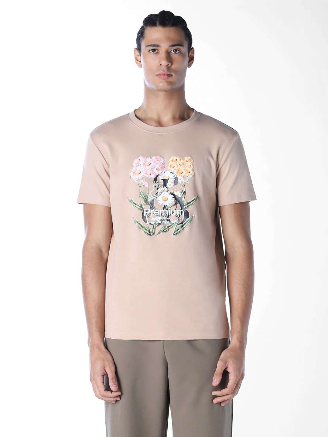 Printed Cotton Crew Neck T-shirt - Image 2