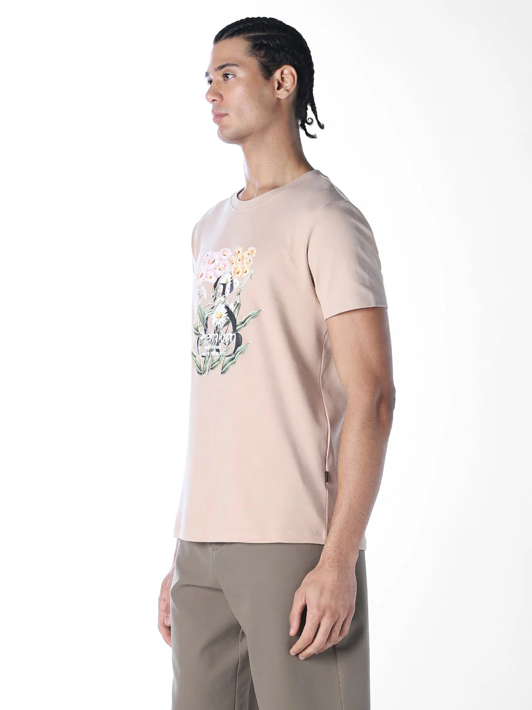 Printed Cotton Crew Neck T-shirt - Image 3