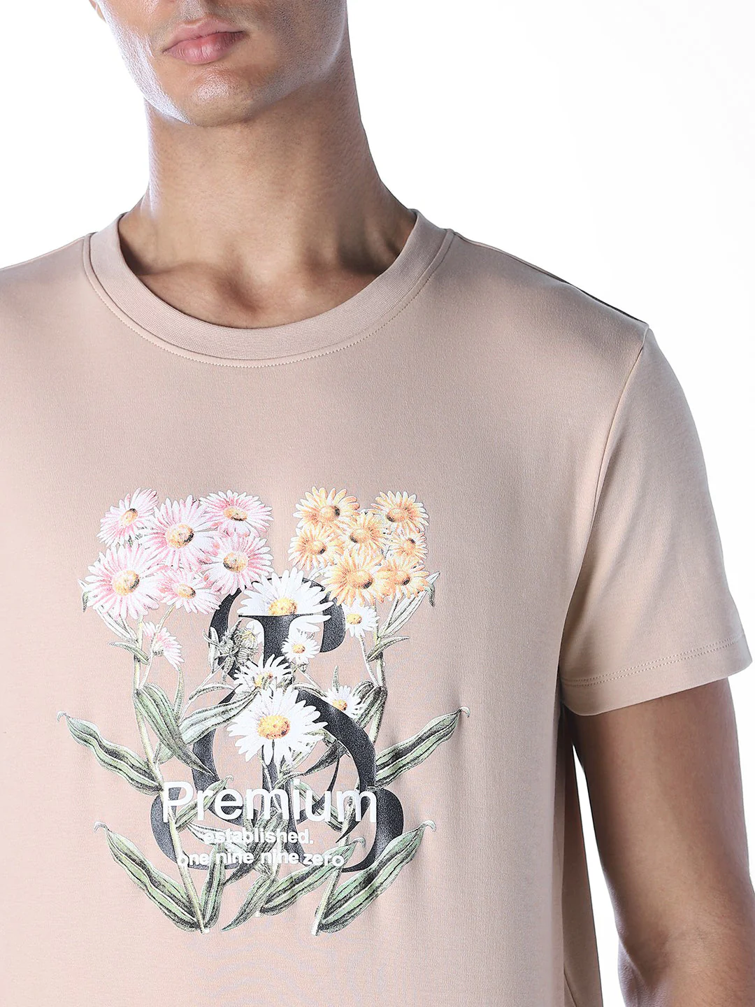 Printed Cotton Crew Neck T-shirt - Image 5