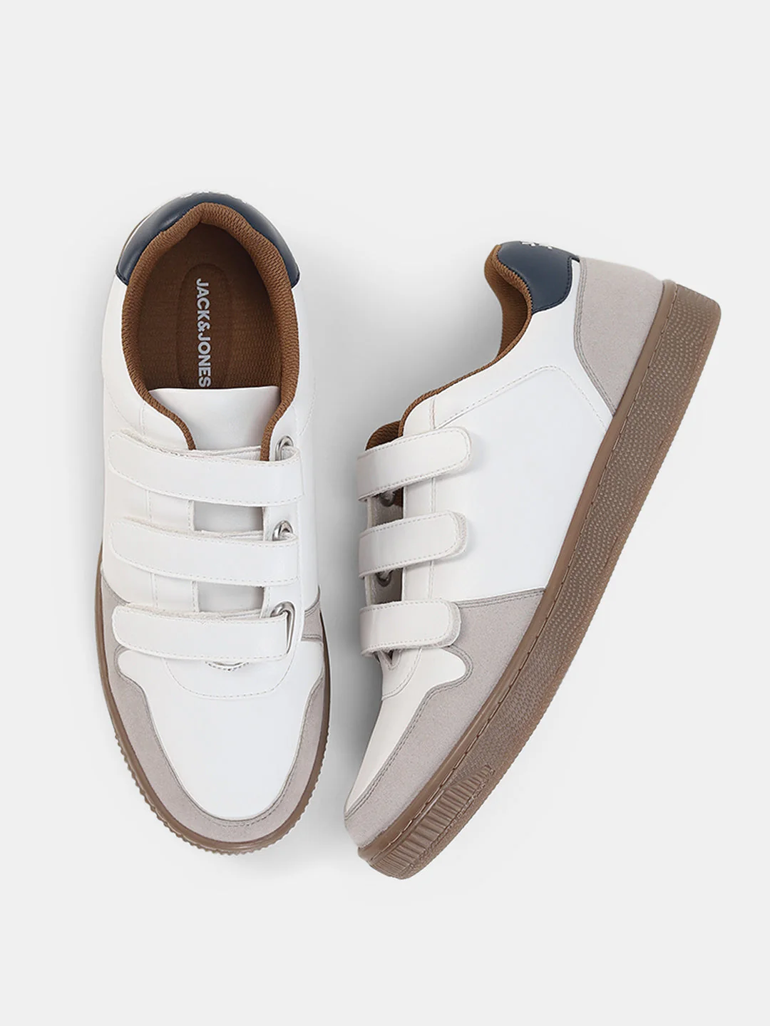 Colourblocked Velcro Strap Sneakers - Image 3