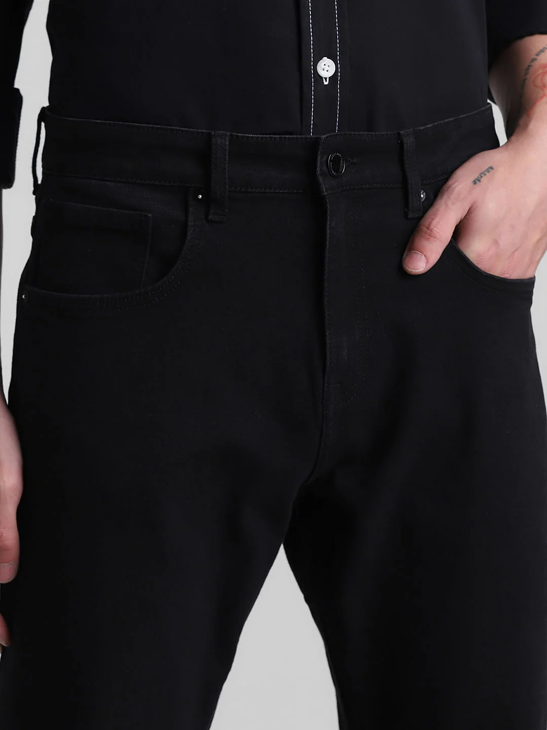 Black High Rise Ray Bootcut Jeans - Image 4
